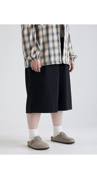 Royvan Cotton 3 4 Length Bermuda Waistband Half Pants
