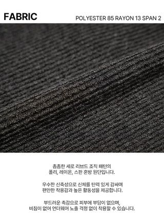 Marin Ribbed Knit Pendant High-Waisted Elastic Shorts