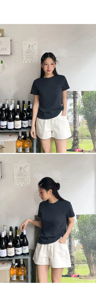 Tarun Cotton Back Elastic Waist Shorts Cotton Shorts