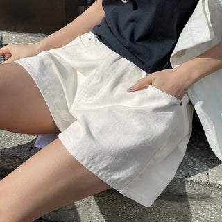 Tarun Cotton Back Elastic Waist Shorts Cotton Shorts