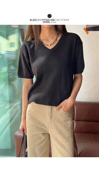 Monen Basic Short Sleeve Knit