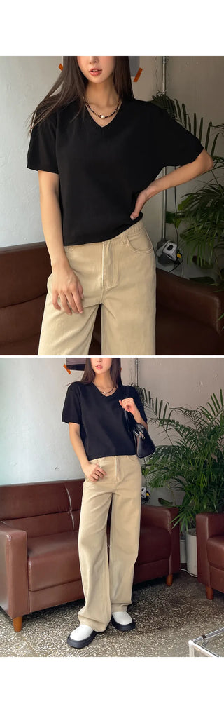 Monen Basic Short Sleeve Knit