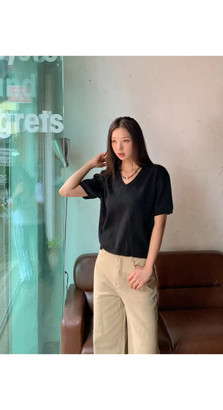 Monen Basic Short Sleeve Knit