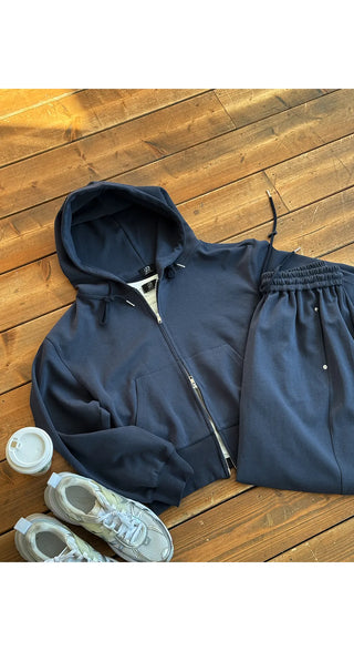 Maen Special Double-Sided Cut Rivet Two-Way String Jogger Wide Training Elastic Waist Pants