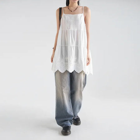 Rover Lace Bustier Layered Sleeveless Dress