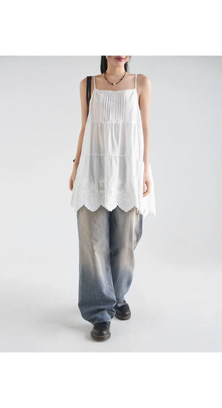 Rover Lace Bustier Layered Sleeveless Dress