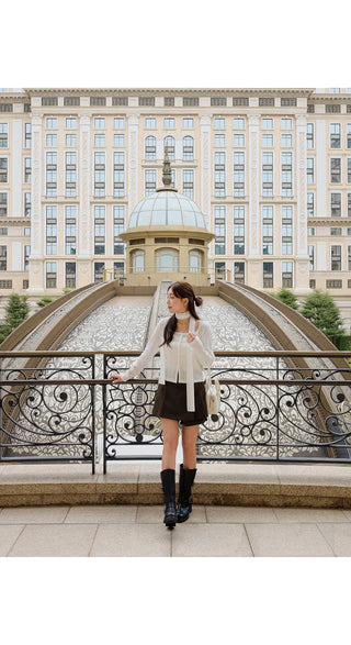 Prague Layered Pleated Mini Skirt Pants Skirt-Pants Wedding Guest Look