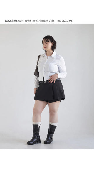 Prague Layered Pleated Mini Skirt Pants Skirt-Pants Wedding Guest Look