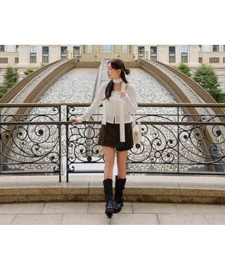 Prague Layered Pleated Mini Skirt Pants Skirt-Pants Wedding Guest Look