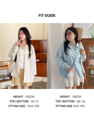 Arming Stripe Oversized Long Sleeve Shirt Unisex Shirt