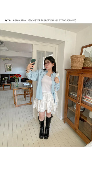 Arming Stripe Oversized Long Sleeve Shirt Unisex Shirt