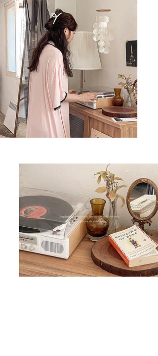 Charang Silk Lace Pajama Dress