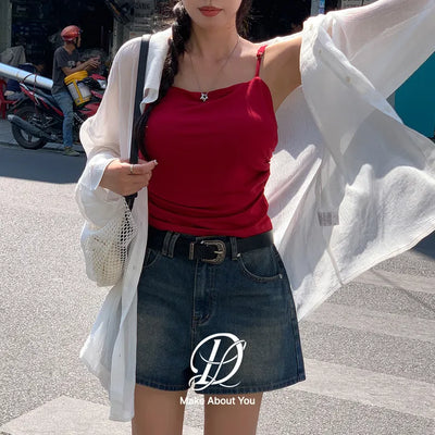 Piring Summer Wrinkle See-through Basic Oversized Layered Long Sleeve Shirt Must-Have