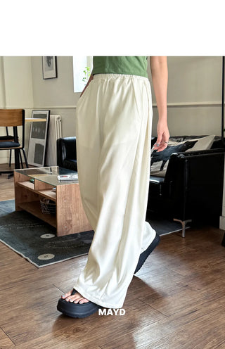 Teku All-Waisted Flowy Folding Side Pintuck Two-Way String Jogger Wide Training Pants