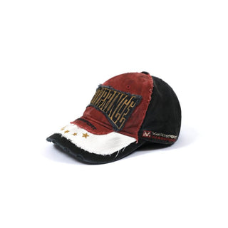 [MASONPRINCE] Distressed Patch Baseball Cap