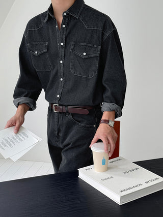Toffee Western Denim Shirt