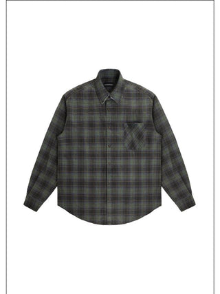MASONPRINCE Suede Elbow Patch Shirt