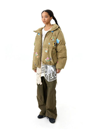 CONP Suede Texture Padded Jacket