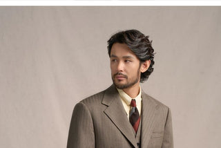 [CULTUM] 1930s Wool Blend Stripe Suit Set