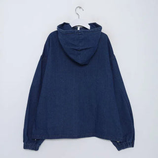 (Unisex) Hooded Denim Jumper