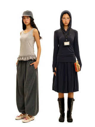 [Moromoro2] Stretch Cotton Blend Layering  Set