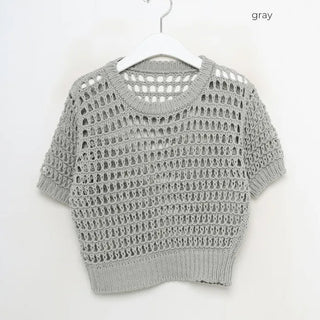 Perforated Cropped Knit