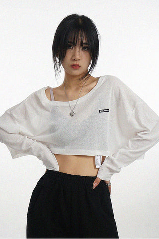 loose bat sleeve short top