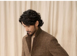 [CULTUM] Wool Prince of Wales Check Blazer