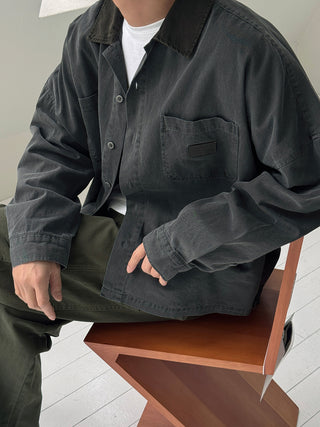 Slow Pigment Crop Work Shirt