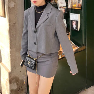 Side pocket mini skirt