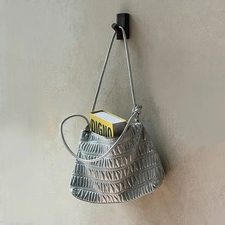 Lauren Fritz Silver Quilted Shoulder Bag