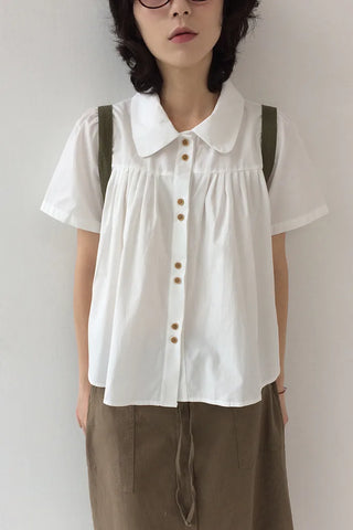 Shirred blouse