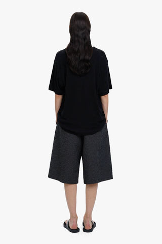 [MASONPRINCE] Henley Neck Short-Sleeve T-Shirt