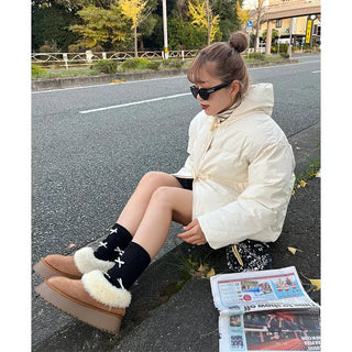 Sheepskin boots