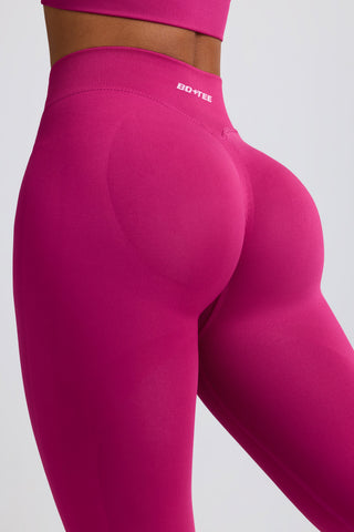 Define Luxe High-Waist Leggings in Berry