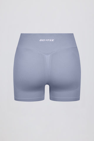 Define Luxe Mini Shorts in Blue Grey