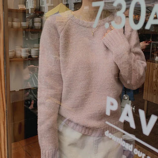 Cotton Candy Raglan Mix Knit - 3 colors