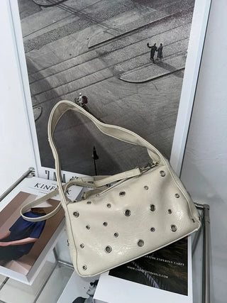 eyelet hobo bag