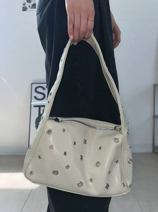 eyelet hobo bag