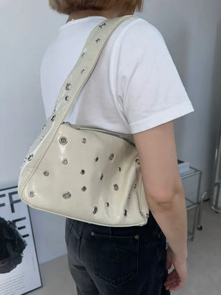 eyelet hobo bag