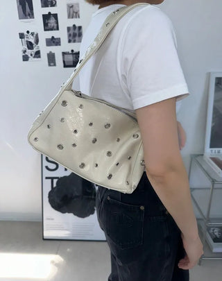 eyelet hobo bag