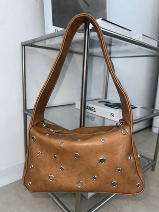 eyelet hobo bag