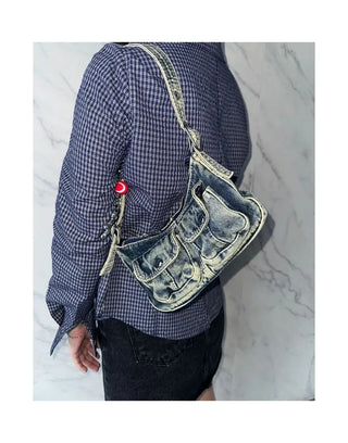 Denim Pocket Mini Bag