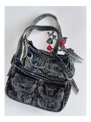 Denim Pocket Mini Bag