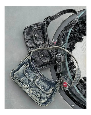 Denim Pocket Mini Bag