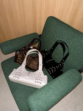 Western Studded Leather Shoulder Bag