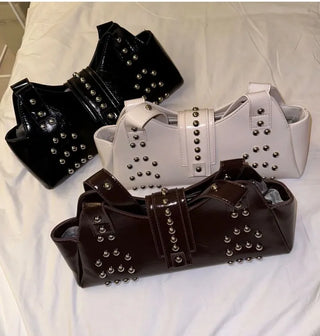 Western Studded Leather Shoulder Bag