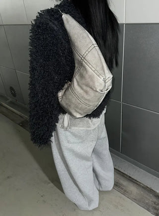 Graypip Crack Leather Vintage Shoulder Bag