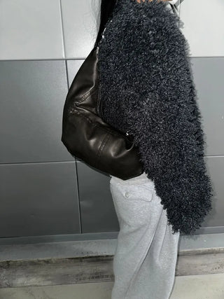 Graypip Crack Leather Vintage Shoulder Bag