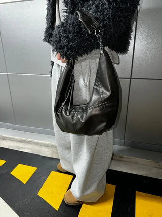 Graypip Crack Leather Vintage Shoulder Bag